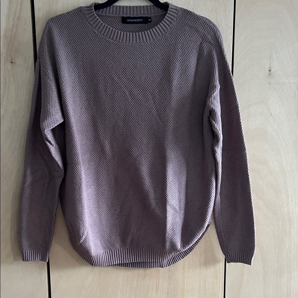 Super Soft Crew Neck Textured Sweater